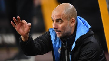 Pep Guardiola, durante un partido