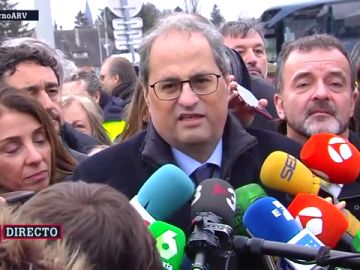 Torra apoya a Puigdemont y Comín en su estreno como diputados: "Miles de catalanes vuelven a tener voz en el Parlamento Europeo" Torra apoya a Puigdemont y Comín en su estreno como diputados: "Miles de catalanes vuelven a tener voz en el Parlamento Europeo"