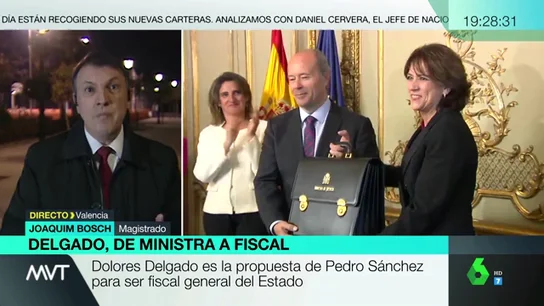 Joaquim Bosh, sobre la propuesta de Dolores Delgado como fiscal general: "No es positiva para la credibilidad institucional" Joaquim Bosh, sobre la propuesta de Dolores Delgado como fiscal general: "No es positiva para la credibilidad institucional"