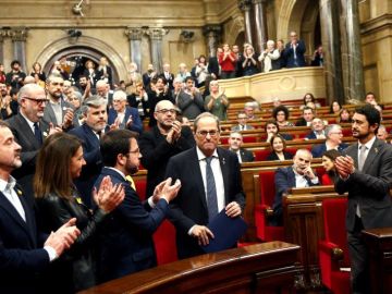 Quim Torra en una foto de archivo dentro del Parlament catalán Quim Torra en una foto de archivo dentro del Parlament catalán