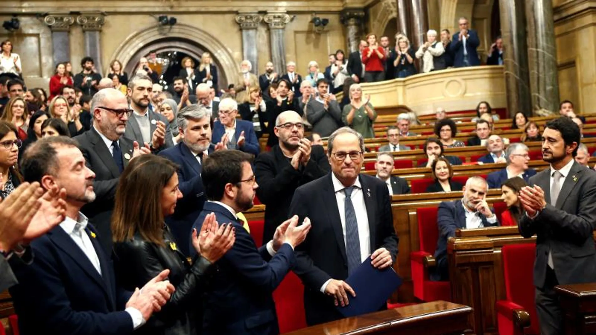 Quim Torra en una foto de archivo dentro del Parlament catalán