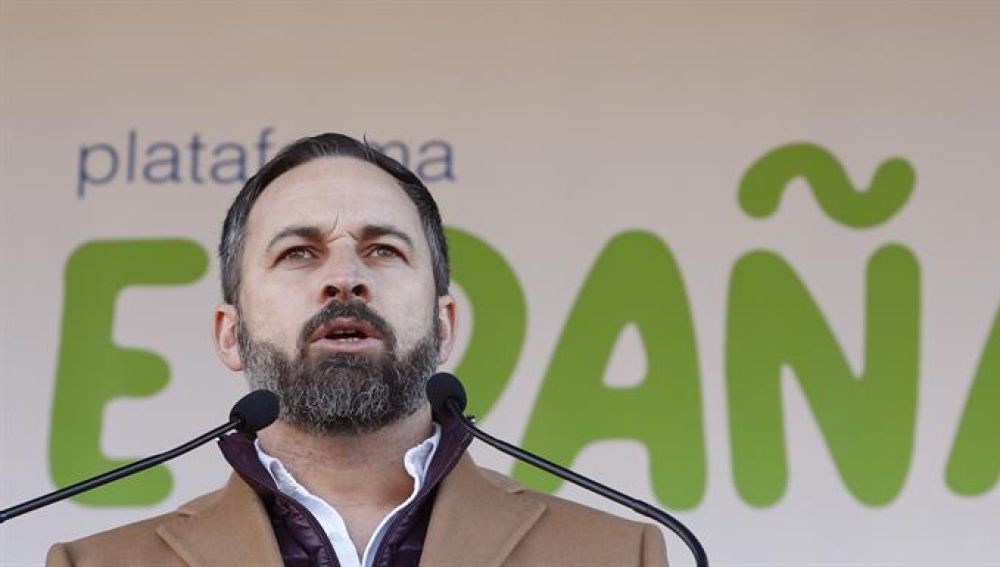 El líder de Vox, Santiago Abascal