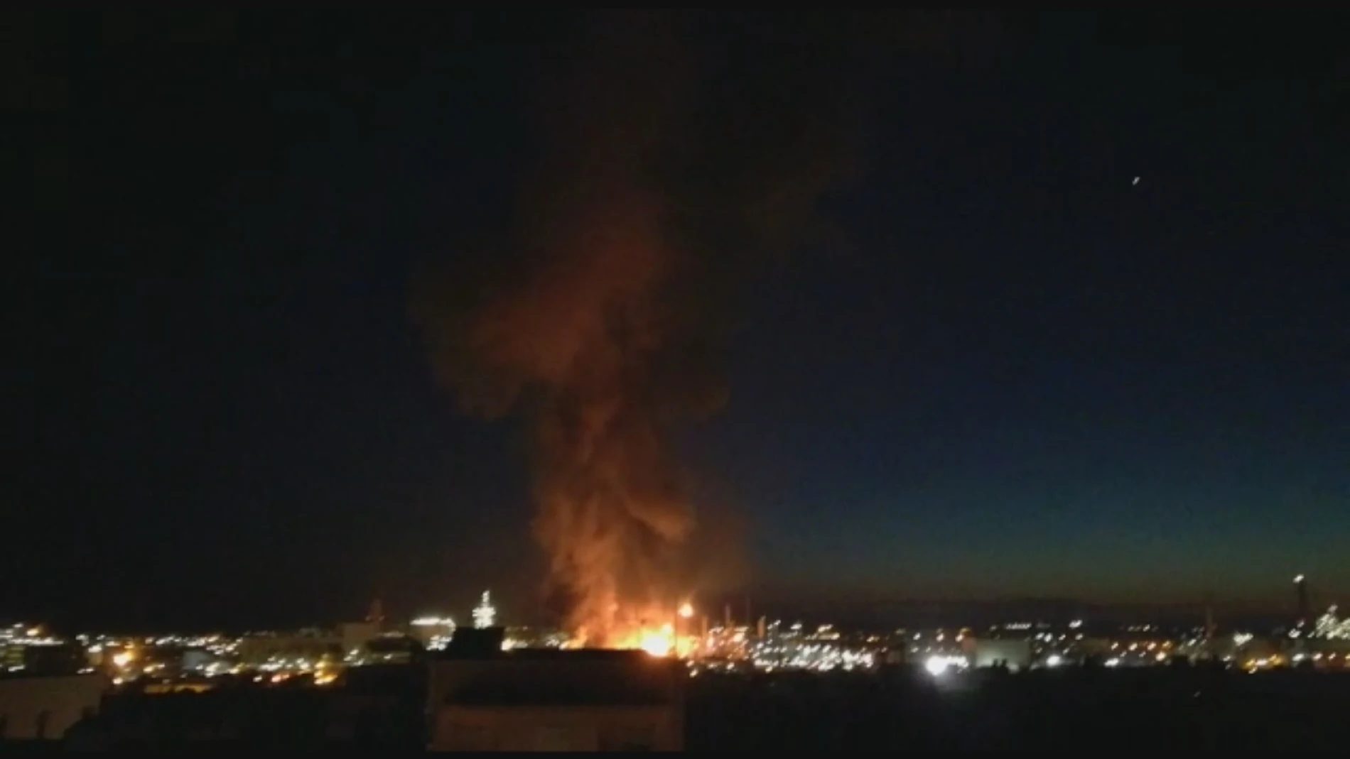La explosión en la planta petroquímica de Tarragona