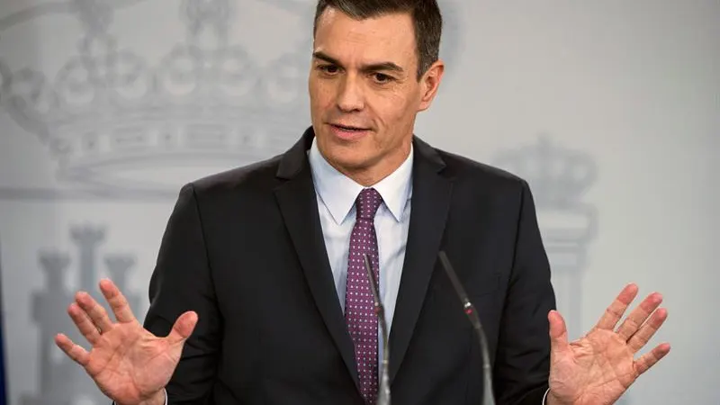 El presidente del Gobierno, Pedro Sánchez