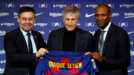 Quique Setién presentado como nuevo entrenador del Barça Quique Setién presentado como nuevo entrenador del Barça