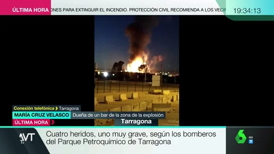 Hablan testigos de la explosión Tarragona: "Ha hecho vibrar la casa entera" Hablan testigos de la explosión Tarragona: "Ha hecho vibrar la casa entera"