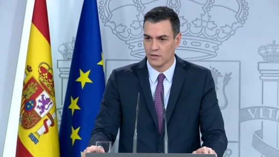 Pedro Sánchez en rueda de prensa Pedro Sánchez en rueda de prensa