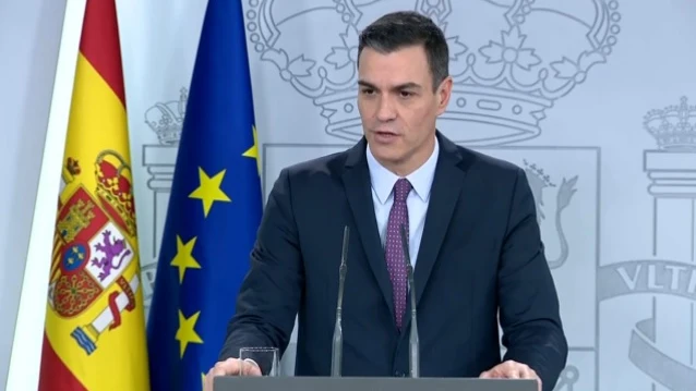 Pedro Sánchez en rueda de prensa