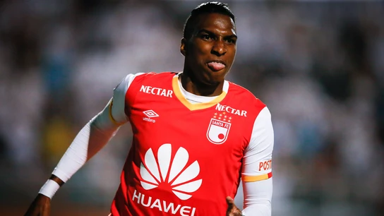 Johan Arango celebrando un gol Johan Arango celebrando un gol
