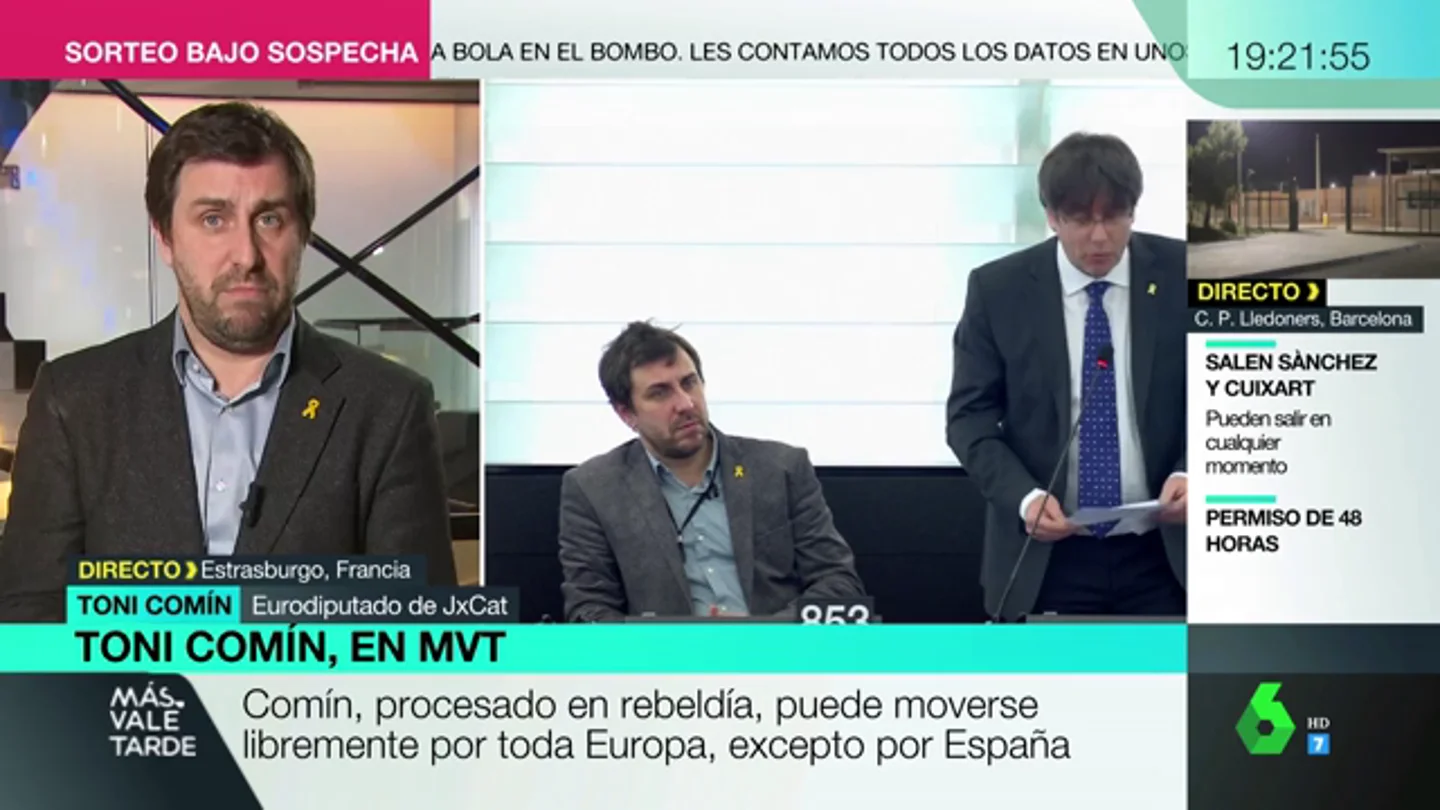 Toni Comín: "El suplicatorio del Supremo incumple todas las reglas de la justicia europea" Toni Comín: "El suplicatorio del Supremo incumple todas las reglas de la justicia europea"