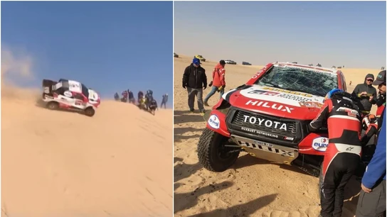 El accidente que ha sufrido Fernando Alonso en el Dakar El accidente que ha sufrido Fernando Alonso en el Dakar