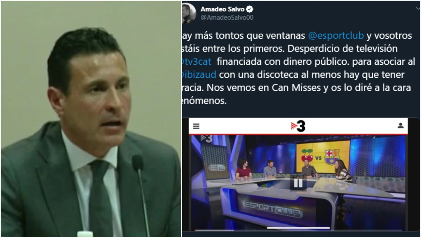 El tuit de Amadeo Salvo contra TV3 El tuit de Amadeo Salvo contra TV3