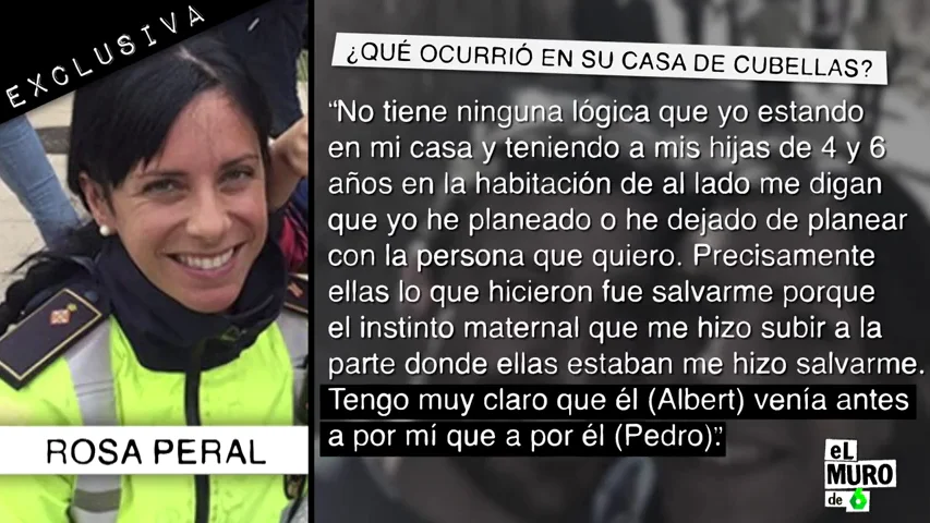 Rosa Peral apunta a su examante en el crimen de la Guardia Urbana: "Albert guardó a Pedro como 'hijo de puta' en el móvil"