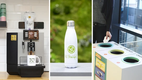 Han sustituido las botellas de plástico por otras de metal reciclar en la oficina