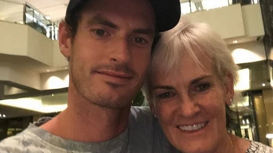 Andy Murray junto a su madre Andy Murray junto a su madre