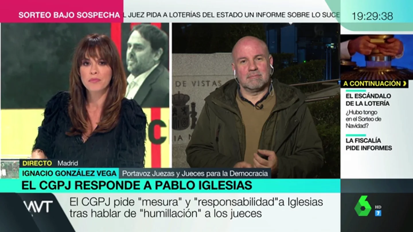 Ignacio González Vega, sobre el comunicado del CGPJ a Iglesias: "Me resulta sorprendente que ahora haga este tipo de declaraciones" Ignacio González Vega, sobre el comunicado del CGPJ a Iglesias: "Me resulta sorprendente que ahora haga este tipo de declaraciones"