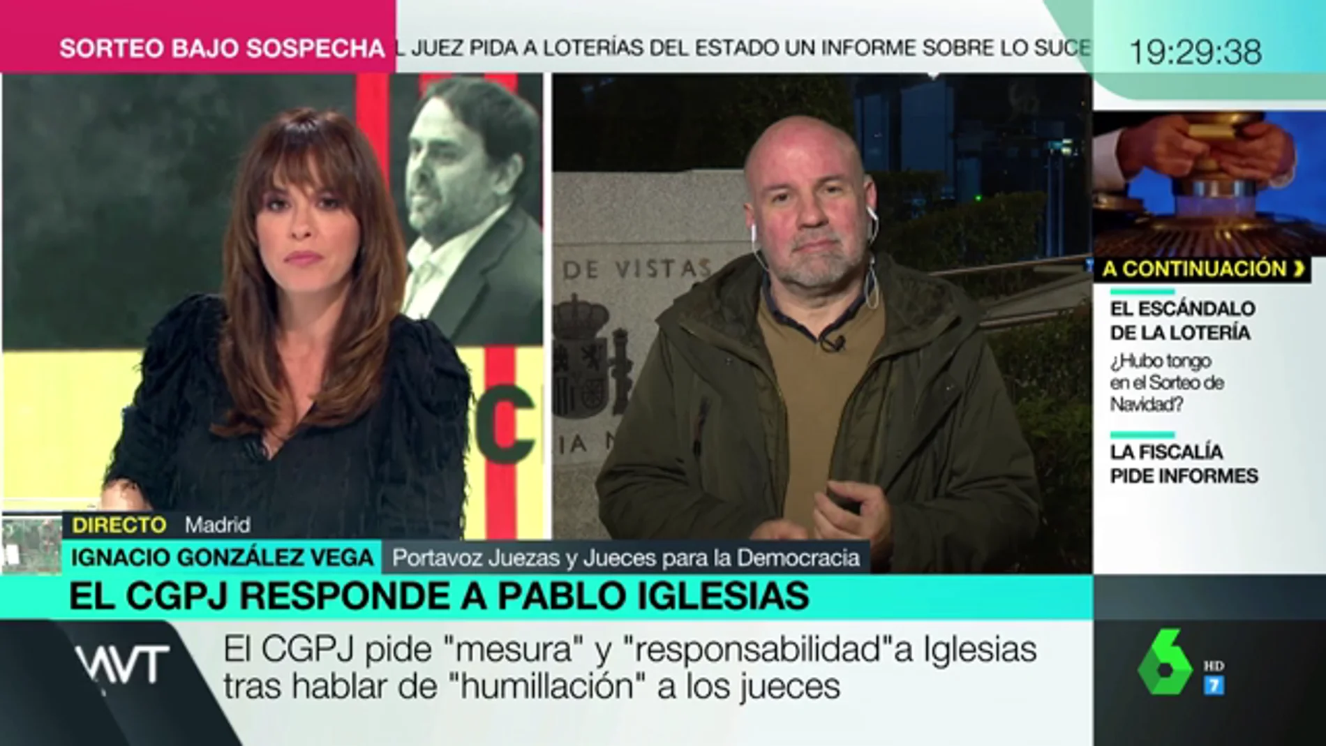 Ignacio González Vega, sobre el comunicado del CGPJ a Iglesias: "Me resulta sorprendente que ahora haga este tipo de declaraciones"