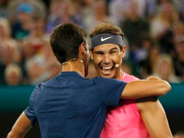 Nadal y Djokovic juntos en el dobles benéfico Nadal y Djokovic juntos en el dobles benéfico