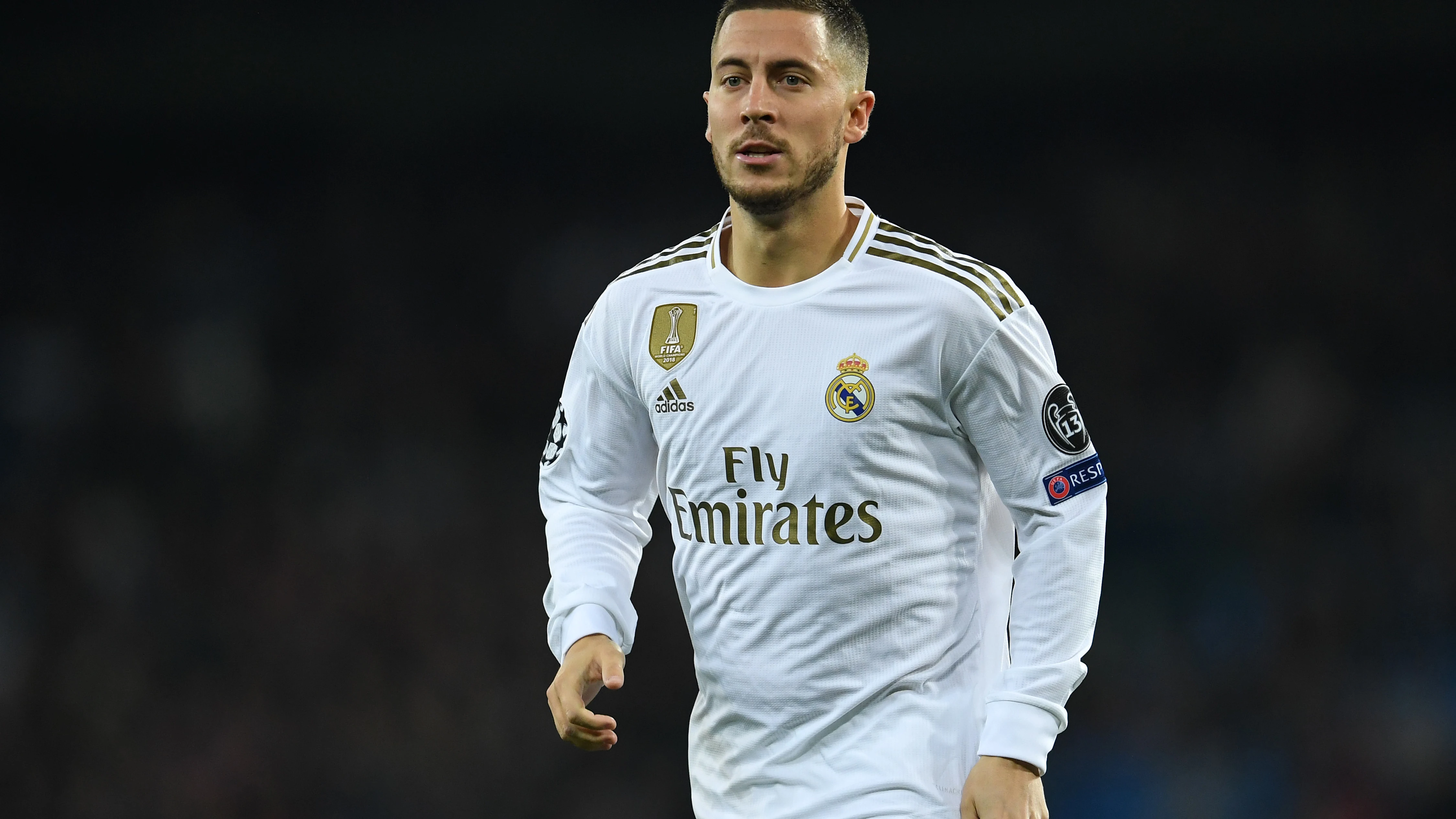 Eden Hazard, durante un partido del Real Madrid.