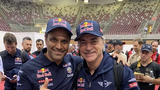 Nasser y Peterhansel admiten que Sainz va a ganar Nasser y Peterhansel admiten que Sainz va a ganar
