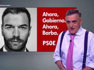"Ahora Gobierno, ahora barba": la campaña de El Intermedio "Ahora Gobierno, ahora barba": la campaña de El Intermedio