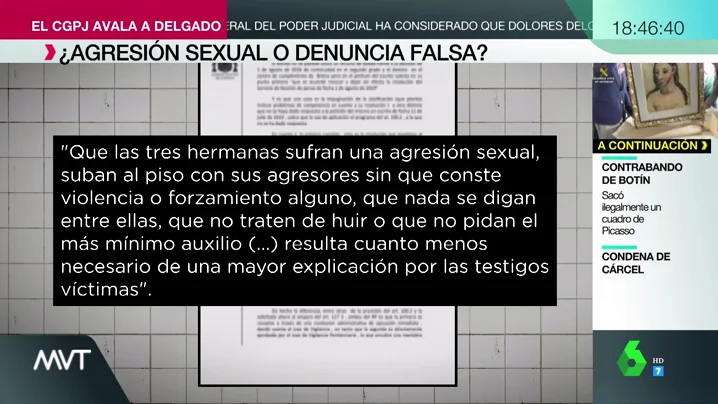 Auto sobre la denuncia de las tres jóvenes norteamericanas