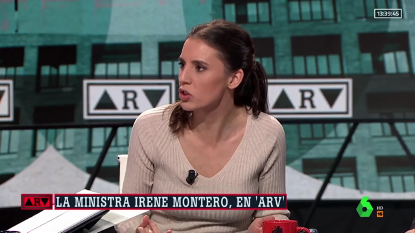 La ministra de Igualdad, Irene Montero La ministra de Igualdad, Irene Montero