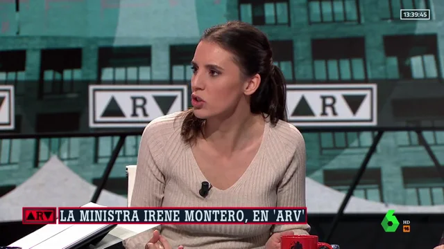 La ministra de Igualdad, Irene Montero