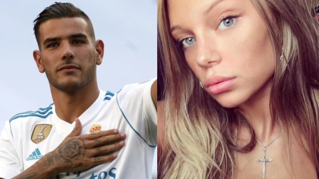 Theo Hernández y la modelo Luisa Kremleva 