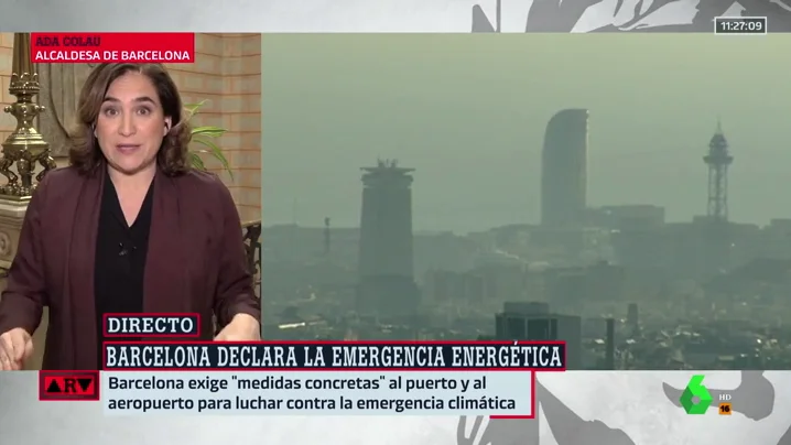  Ada Colau defiende su actuación frente a la contaminación: "El objetivo de reducir el 50% de las emisiones no es negociable"