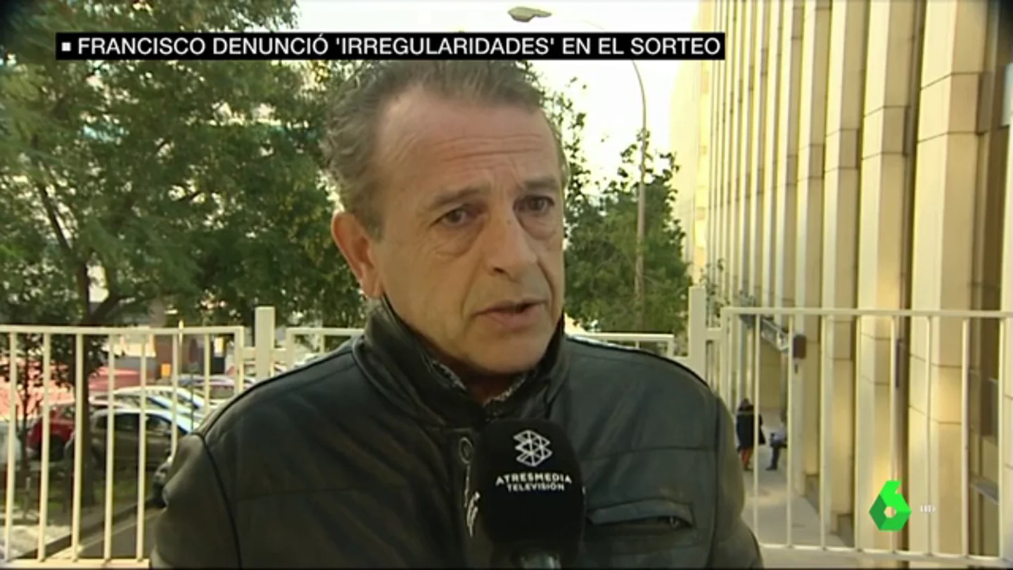Habla uno de los diez denunciantes del Sorteo de la Lotería de Navidad: "No es lo que habíamos visto desde niños" Habla uno de los diez denunciantes del Sorteo de la Lotería de Navidad: "No es lo que habíamos visto desde niños"