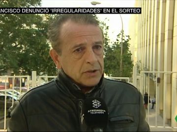 Habla uno de los diez denunciantes del Sorteo de la Lotería de Navidad: "No es lo que habíamos visto desde niños" Habla uno de los diez denunciantes del Sorteo de la Lotería de Navidad: "No es lo que habíamos visto desde niños"