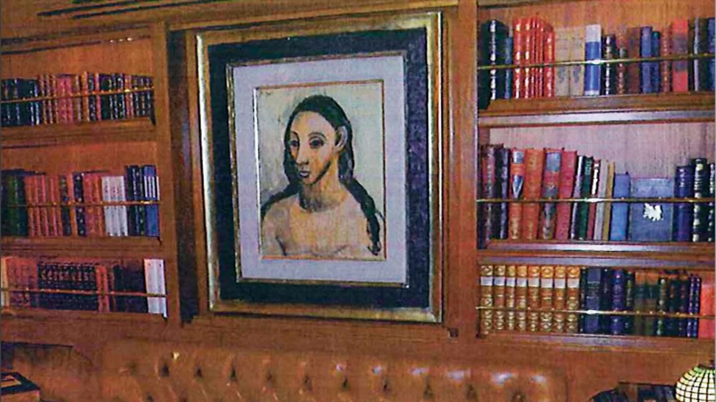 El cuadro 'Cabeza de mujer joven' de Pablo Picasso, a bordo del cuadro de Jaime Botín El cuadro 'Cabeza de mujer joven' de Pablo Picasso, a bordo del cuadro de Jaime Botín