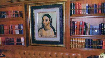 El cuadro 'Cabeza de mujer joven' de Pablo Picasso, a bordo del cuadro de Jaime Botín