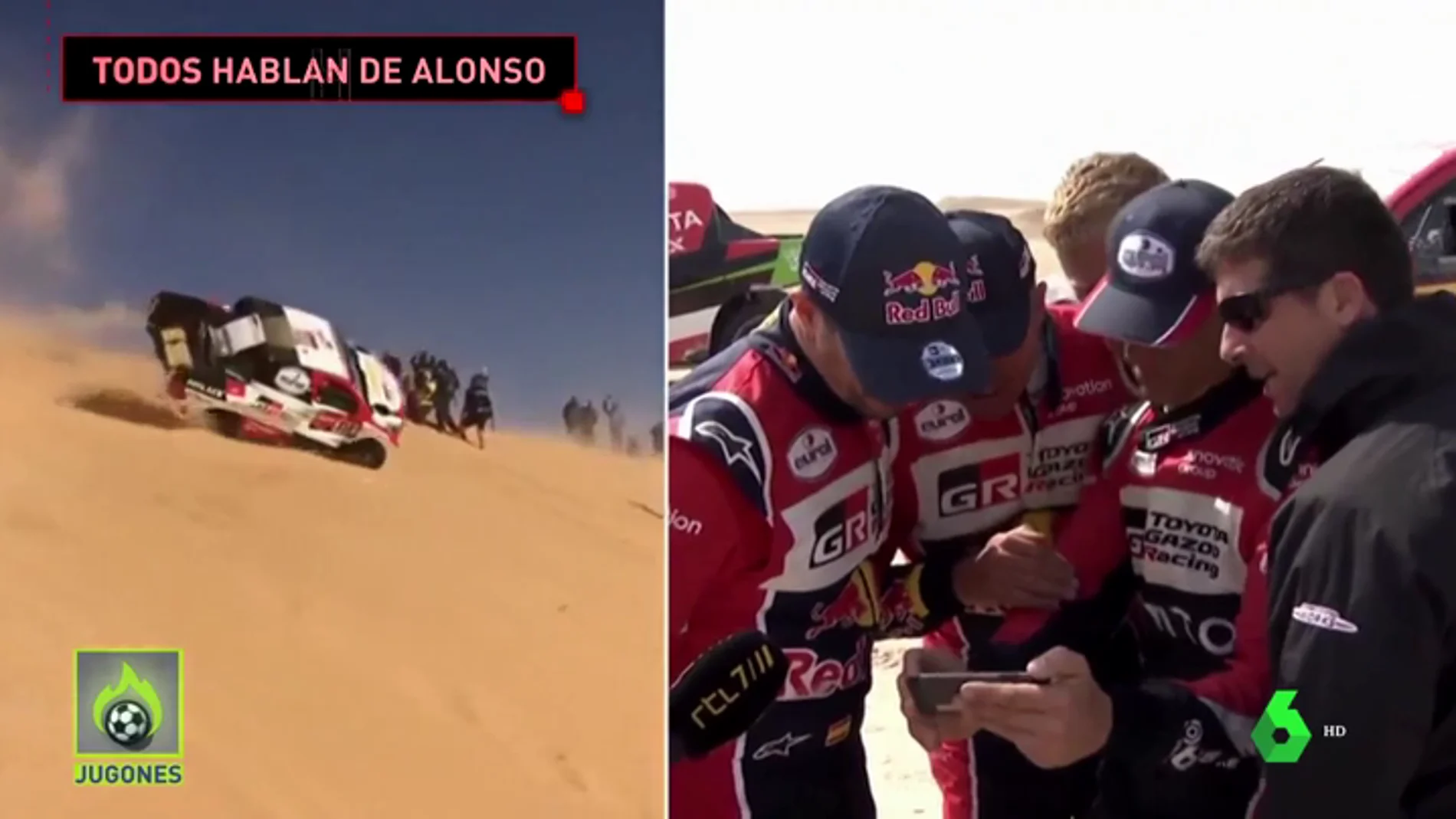 Los pilotos del Dakar alucinan con el accidente de Fernando Alonso en el Dakar