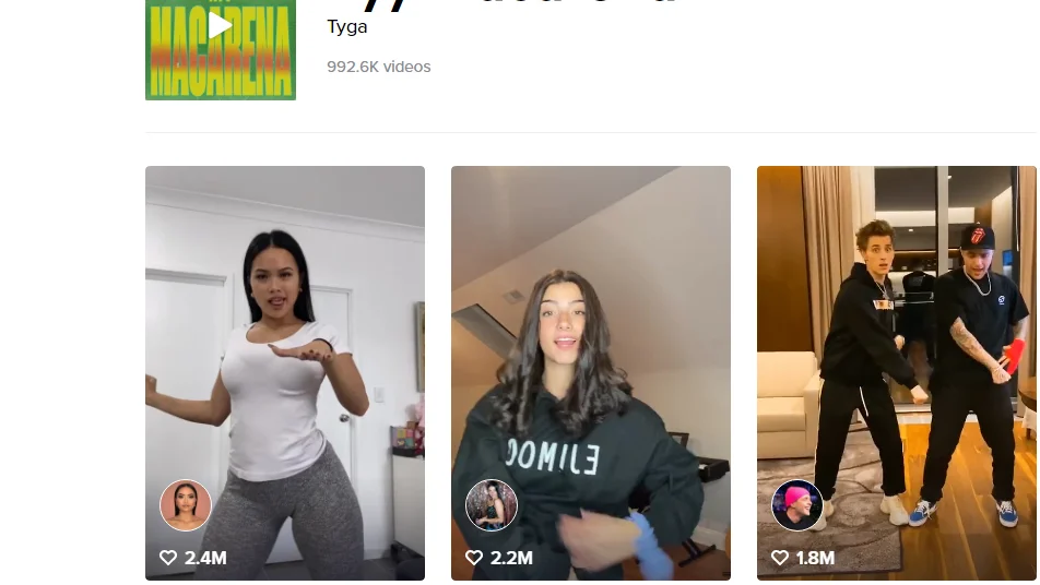 El viral del baile de la Macarena al ritmo de Tyga que arrasa en TikTok