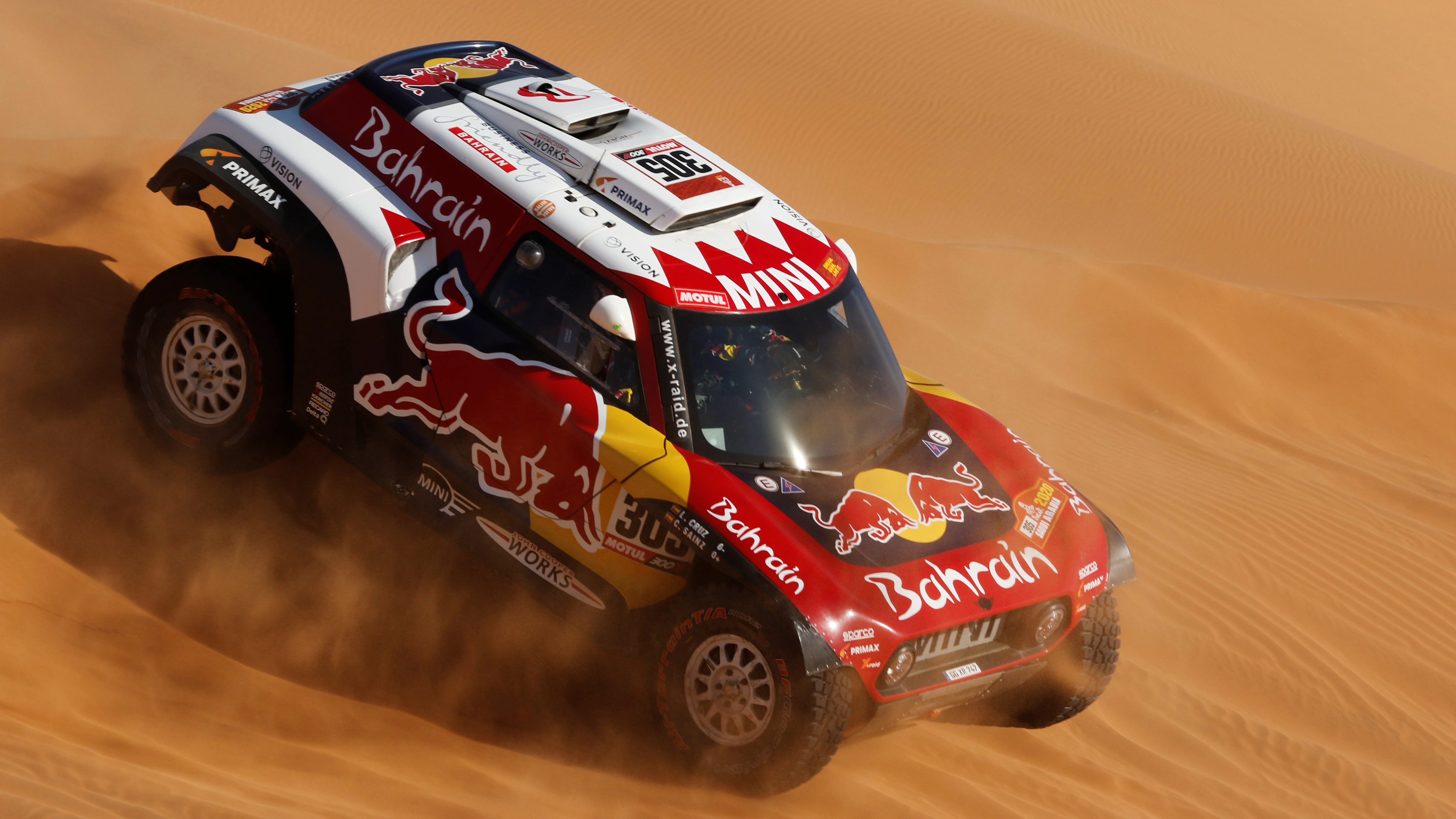 Carlos Sainz, en acción durante el Dakar