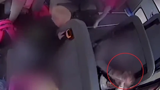 Acoso escolar a una niña en un autobús Acoso escolar a una niña en un autobús