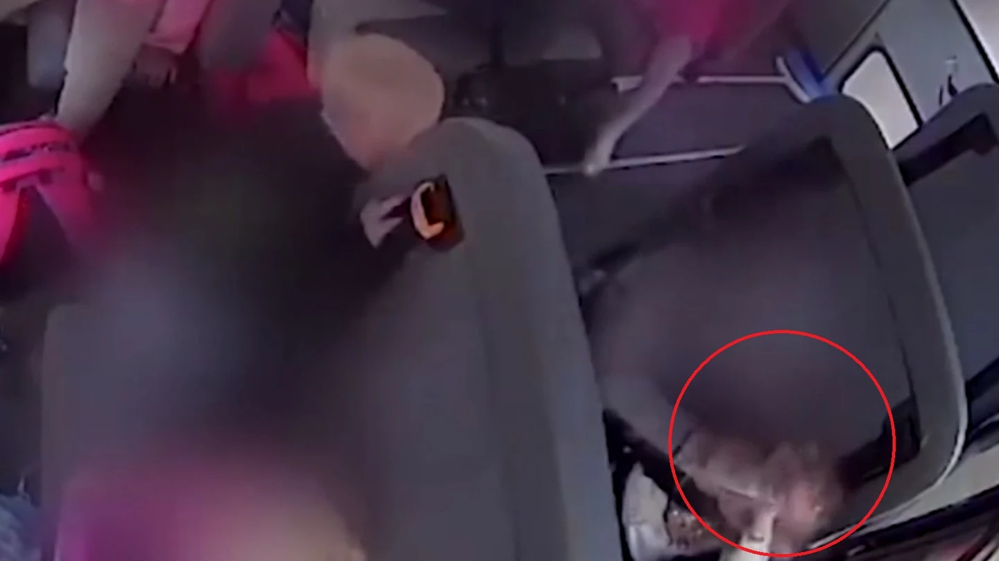 Acoso escolar a una niña en un autobús Acoso escolar a una niña en un autobús