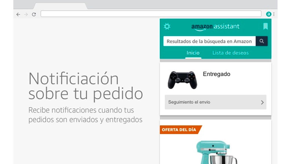 Notificaciones de nuestros pedidos