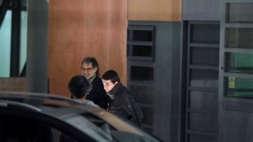 El presidente de Òmnium Cultural, Jordi Cuixart, sale de prisión