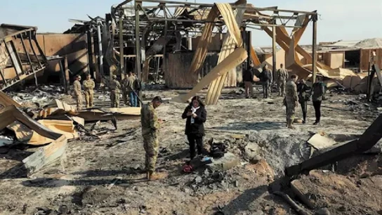 La base aérea iraquí de Al Asad tras el ataque de Irán como respuesta a la muerte del general Qasem Soleimani a manos de Estados Unidos La base aérea iraquí de Al Asad tras el ataque de Irán como respuesta a la muerte del general Qasem Soleimani a manos de Estados Unidos