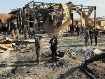 La base aérea iraquí de Al Asad tras el ataque de Irán como respuesta a la muerte del general Qasem Soleimani a manos de Estados Unidos La base aérea iraquí de Al Asad tras el ataque de Irán como respuesta a la muerte del general Qasem Soleimani a manos de Estados Unidos