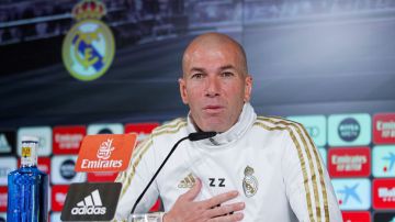 Zinedine Zidane, en rueda de prensa.