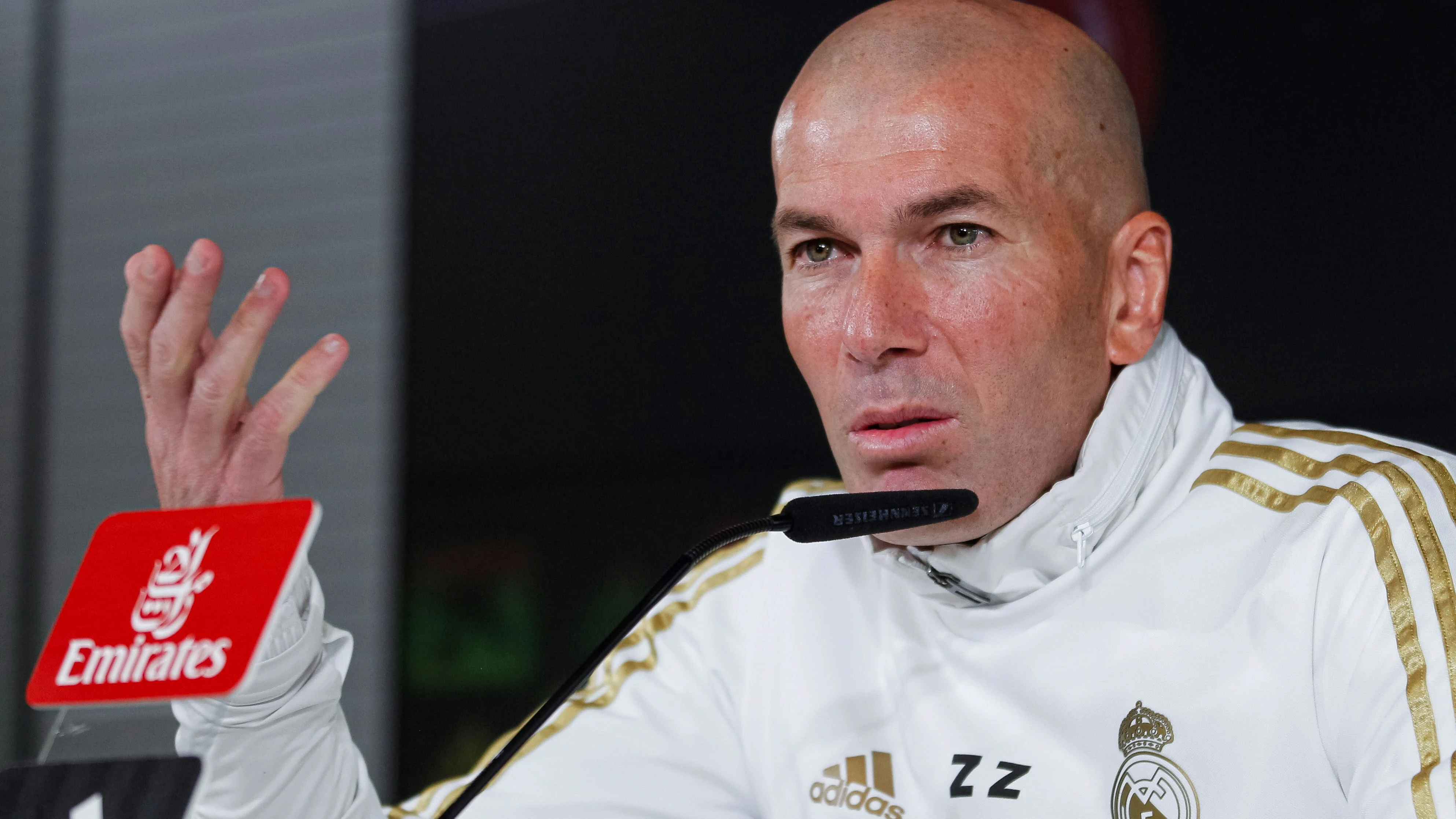 Zinedine Zidane, en rueda de prensa