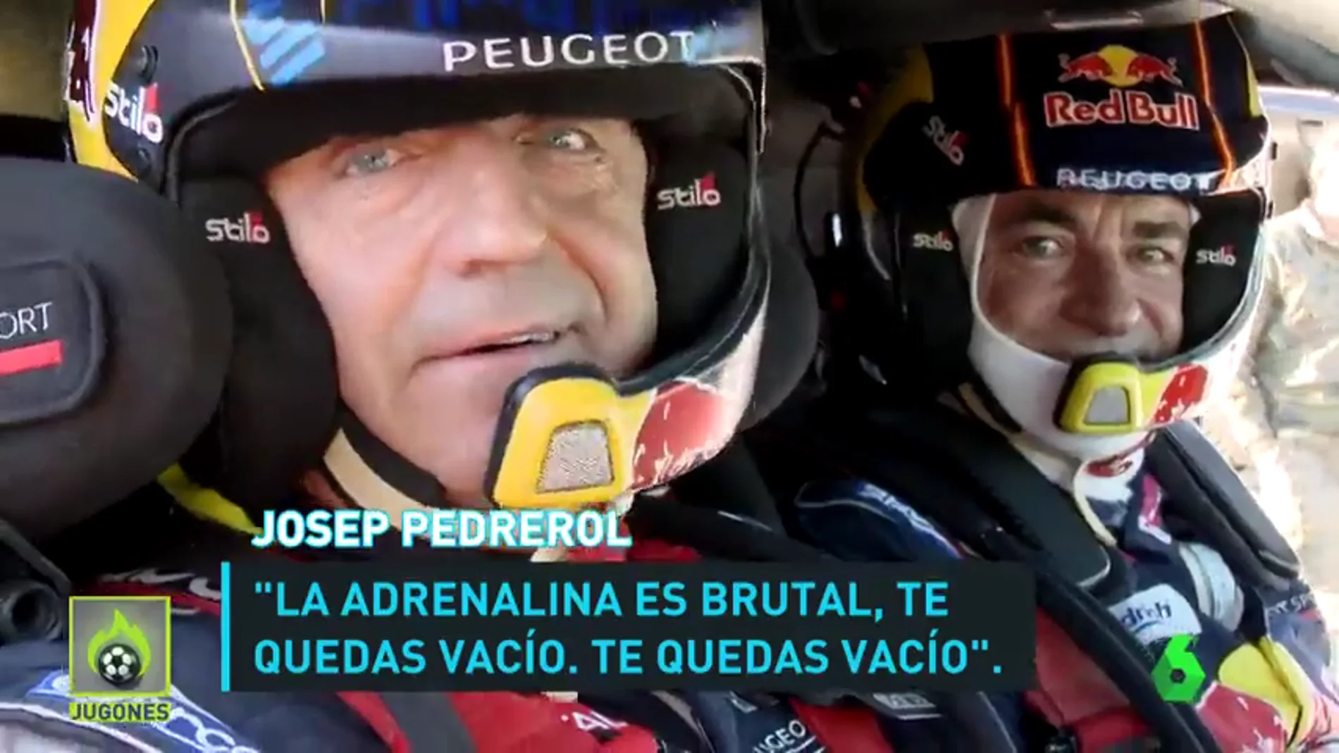 El día que Josep Pedrerol fue copiloto de Carlos Sainz, leyenda del Dakar