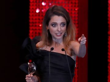Leticia Dolera durante su discurso en los Premios Feroz 2020 Leticia Dolera durante su discurso en los Premios Feroz 2020