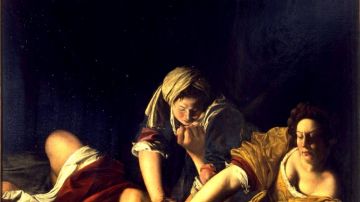 Cuadro 'Judit decapitando a Holofernes' de Artemisia Gentileschi.