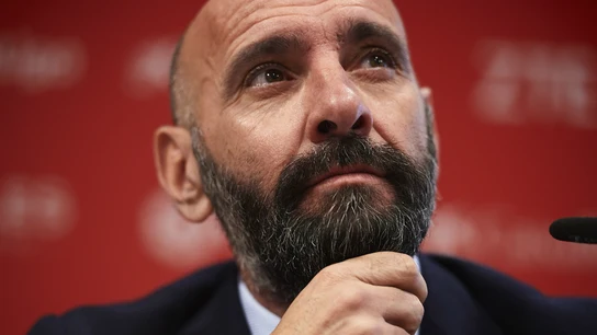 Monchi, en rueda de prensa Monchi, en rueda de prensa