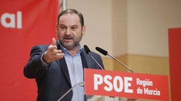 José Luis Ábalos en un acto del PSOE en Murcia